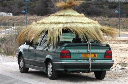 Parasol sur voiture